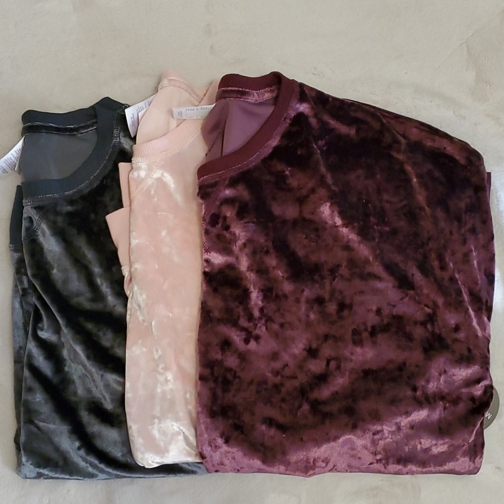 NWT 3 Secret Treasures Velvet LS shirts